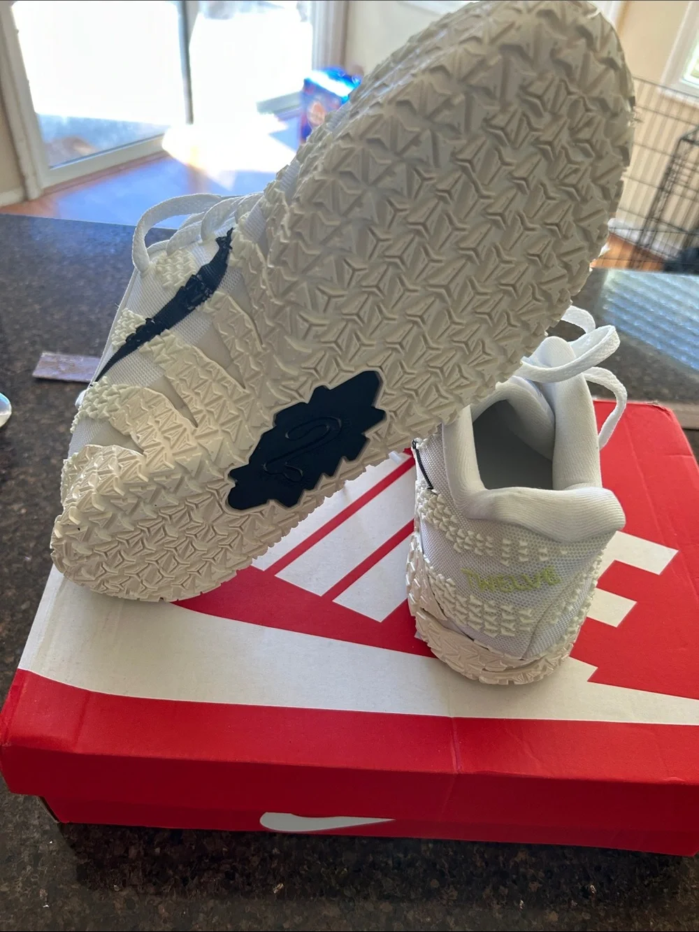 Nike JA Morant 3 White and Black Sneakers